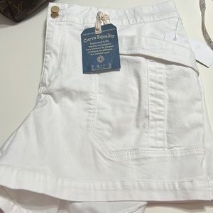 NWT Democracy Ab Solution High Rise Short White Size 22W